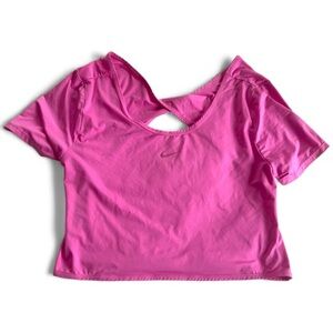 Nike Size S/M Pink Women's Crop Top Twist Back - no tags